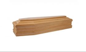 Cofano funebre abete mod. basone chiaro