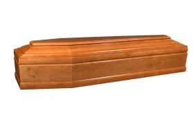 cofano funebre abete scorniciata