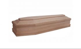 Cofano funebre abete mod. basone grezzo