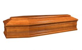 cofano funebre abete cordoncino