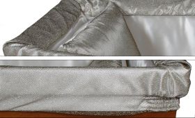 Prestige aderente grigio laminato argento - dettaglio imbottitura
